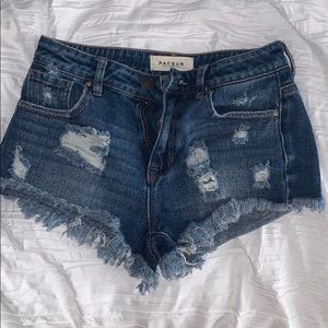 pacsun denim shorts